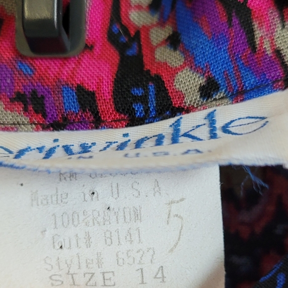 ❤️🩵💜Vintage Periwinkle Paisley Midi Dress - Picture 7 of 10